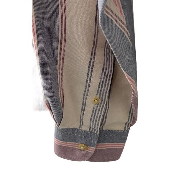 Eddie Bauer Rufton Stripe Button Down Shirt, Large - Picture 5 of 6